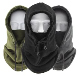polar fleece winter cap, windproof cold proof mask, adjustable thermal balaclava ski neck cover for cycling