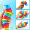 Fidget Slug Toy For Kids Colorful Sensory Slug Fun Twist Caterpillar Creative Decompression Toy 1