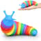 Fidget Slug Toy For Kids Colorful Sensory Slug Fun Twist Caterpillar Creative Decompression Toy 6