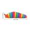 Fidget Slug Toy For Kids Colorful Sensory Slug Fun Twist Caterpillar Creative Decompression Toy 5
