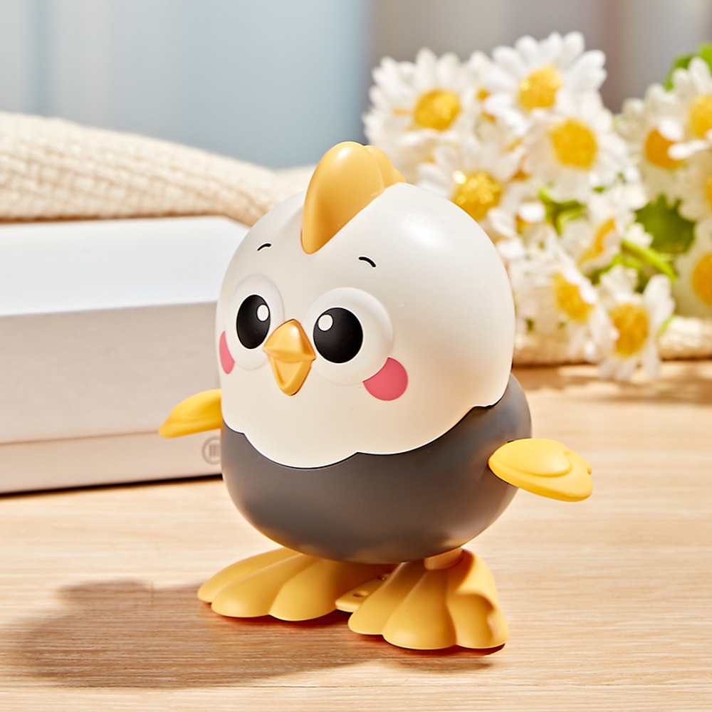 Cute Walking Animal, Clockwork Toy Chick on Chain for Fun Play