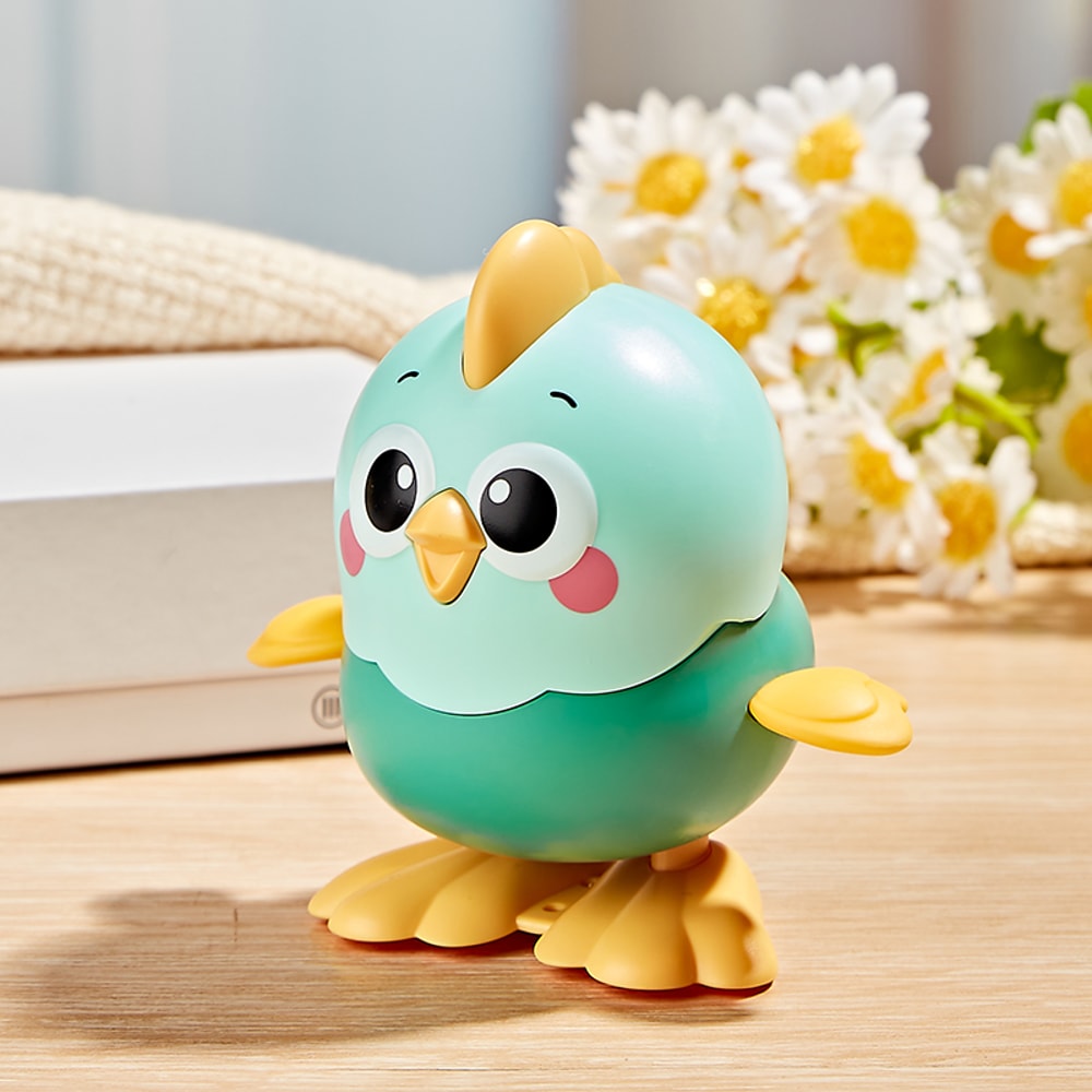 Cute Walking Animal, Clockwork Toy Chick on Chain for Fun Play