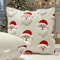 Cute Santa Claus Quilted Throw Pillow Cover, Nordic Ins Style Cushion, Luxury Decorative Pillow Cover