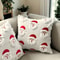 Cute Santa Claus Quilted Throw Pillow Cover, Nordic Ins Style Cushion, Luxury Decorative Pillow Cover