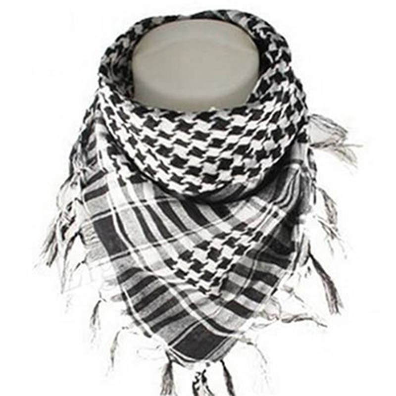 Unisex Tactical Arab Scarf, Lightweight Army Plaid Scarf, Fashion Military Warm Scarf