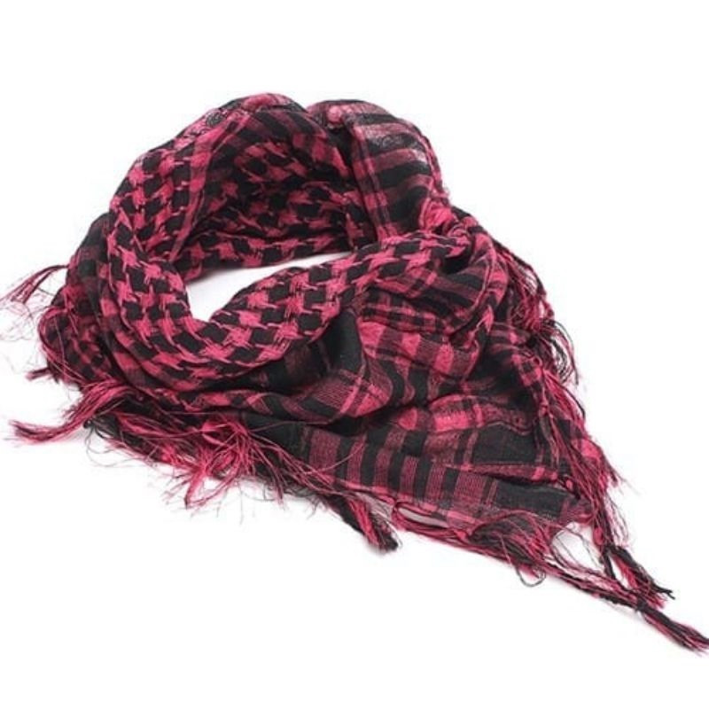 Unisex Tactical Arab Scarf, Lightweight Army Plaid Scarf, Fashion Military Warm Scarf