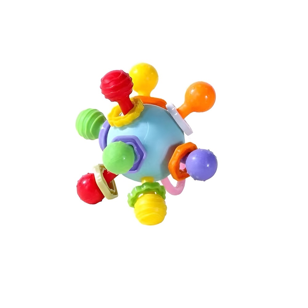 Manhattan Gnawing Hand Grip Ball with Potable Rattle Sound, Teeth-Glue Toy