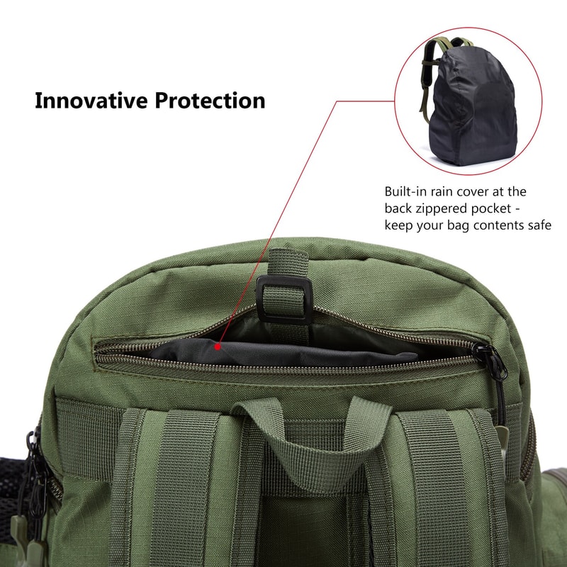 Lightweight Tactical Fishing Bag Tackle Backpack, Multifunctional Tackle Box
