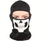 Windproof Skiing Face Mask, Motorcycle Balaclava Full, Skull Print Helmet Liner, Neck Warmer for Motorbike Riders