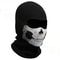 Windproof Skiing Face Mask, Motorcycle Balaclava Full, Skull Print Helmet Liner, Neck Warmer for Motorbike Riders