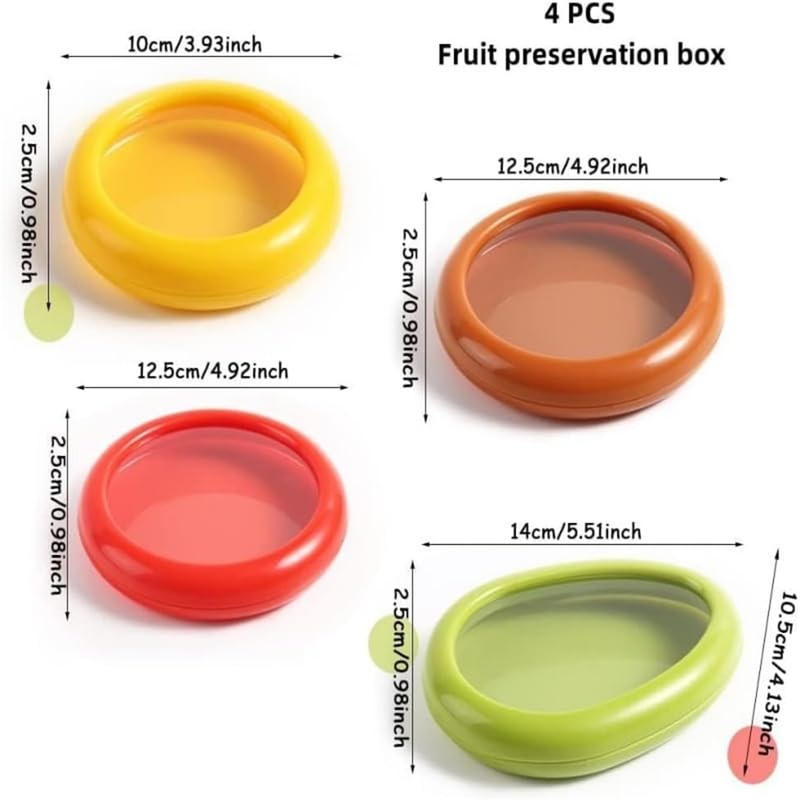Storage Box Silicone Film Food Box Sealed Set For Fruit Preservation Vegetable Lemon Fresh Storage