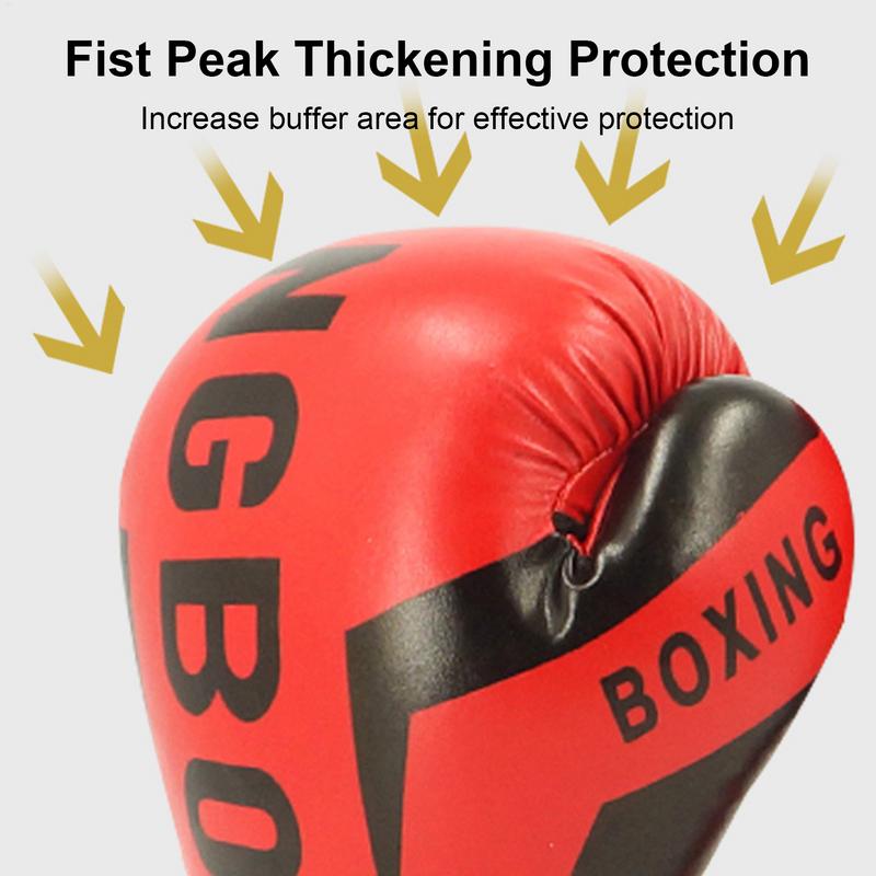 Punching Training Gloves, Kids Leather Boxing Mitts, Children Gym Workout Hand Protector