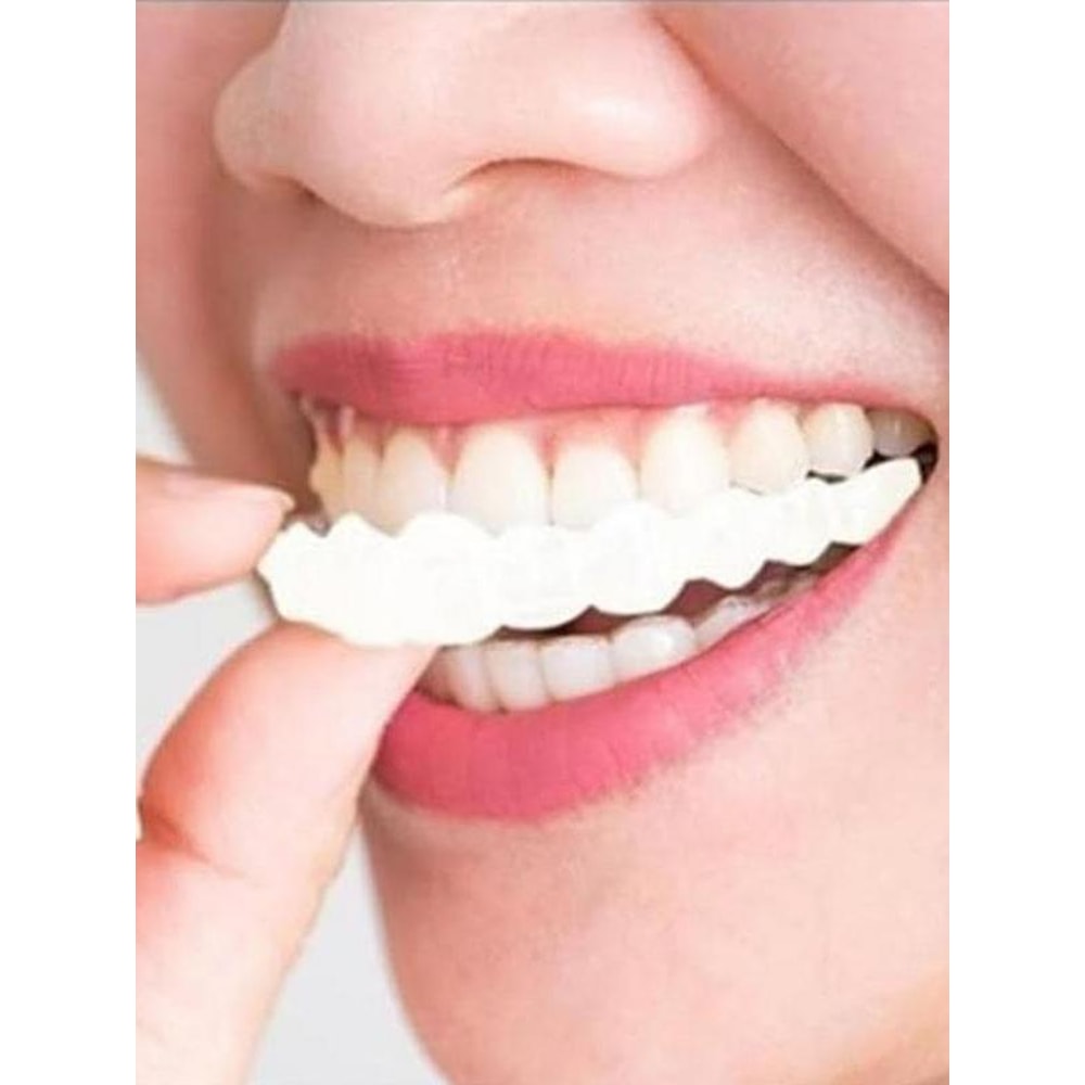Snap On Teeth Veneers Temporary Dentures For Men And Women Instant Confident Smile Cover Oral Hygie 1