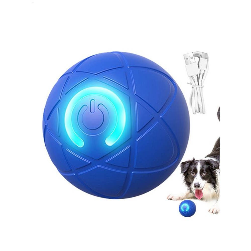 Automatic Rolling Ball Toys For Puppy, Active Vibrating Rolling Ball, USB Rechargeable Interactive Dog Toy For Dogs