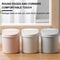 Compact Small Trash Can Tube With Cover, Mini Desktop Bin for Bedroom, Clean Storage Box for Desk