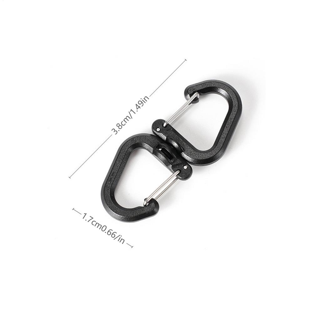 Camping Double Hook Backpacks Carabiner, Swivels, Portable S Chain Hook Buckles Accessory