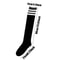 Extra Long Plus Size Womens Thigh High Socks For Thick Thighs Widened Striped Knit Stockings 3