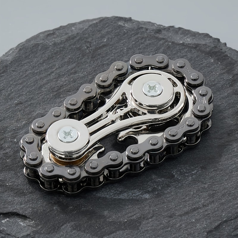 Fingertip Gyro Fidget Spinner Sprockets Flywheel EDC Spinner For Stress Relief Metal Bike Chains Fo 7