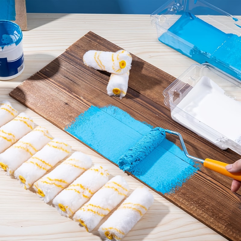 Latex Paint Roller Brush For Home Dense Bristles Ideal For Walls Cabinets Doors Fences And Ceilings 3