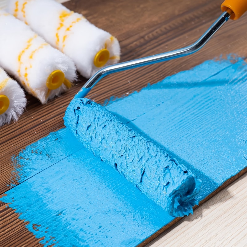 Latex Paint Roller Brush For Home Dense Bristles Ideal For Walls Cabinets Doors Fences And Ceilings 4