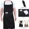 Stylish Kitchen Aprons For Men And Women Chef Work Apron For Grill Beauty Bar Shop Cafes Household 1