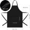 Stylish Kitchen Aprons For Men And Women Chef Work Apron For Grill Beauty Bar Shop Cafes Household 5