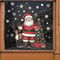 Santa Claus and Reindeer Decorative Stickers, Christmas Holiday Home Wall Stickers for Window Decoration