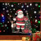 Santa Claus and Reindeer Decorative Stickers, Christmas Holiday Home Wall Stickers for Window Decoration