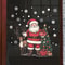 Santa Claus and Reindeer Decorative Stickers, Christmas Holiday Home Wall Stickers for Window Decoration