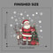 Santa Claus and Reindeer Decorative Stickers, Christmas Holiday Home Wall Stickers for Window Decoration