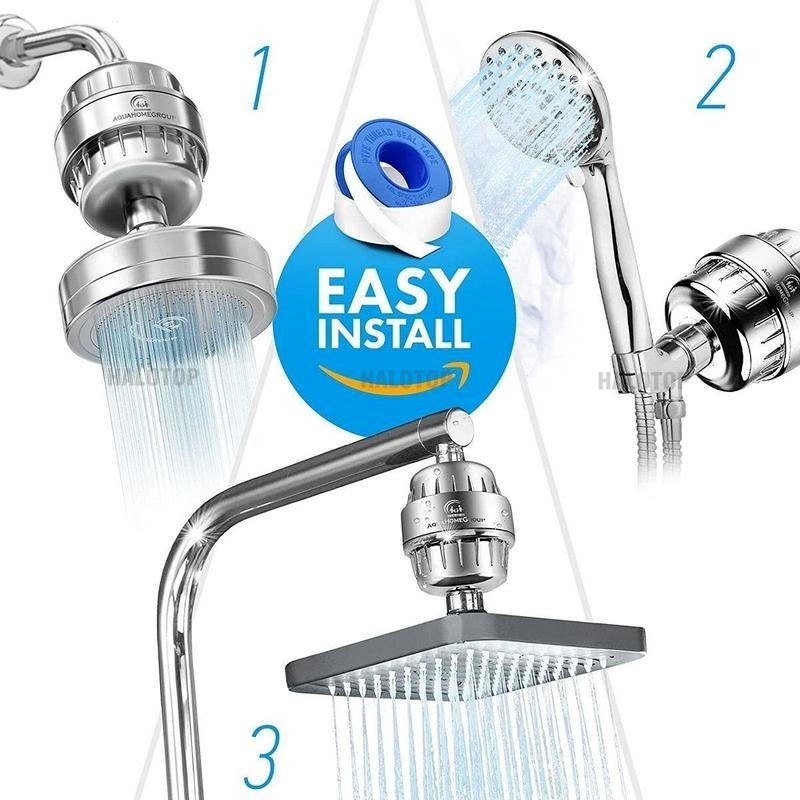 Filtered Shower Head for Hard Water, Remove Chlorine, Kitchen Faucet Filtration, Heavy Metals Removal