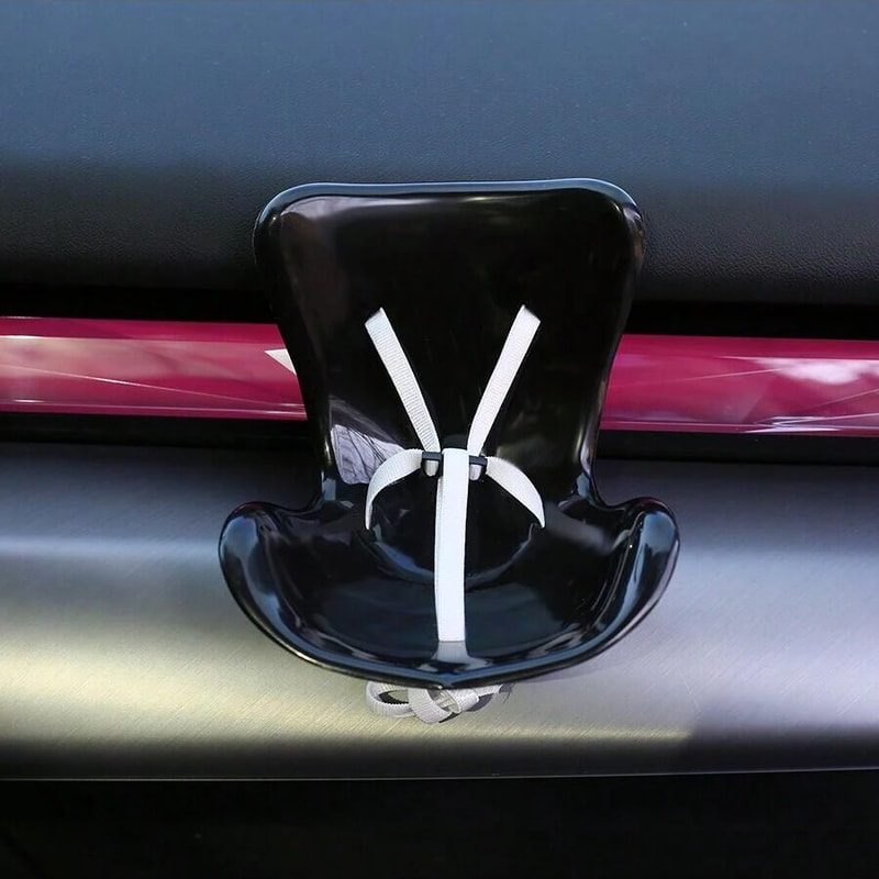 Cute Doll Car Seat Labubu Doll, Aromatherapy Decoration, Safety Seat Accessorie Gift for Car Interior