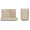 Durable Resin Bathroom Organizer Sandstone Bath Accessory Set Soap Pump Toothbrush Holder Tumbler 4