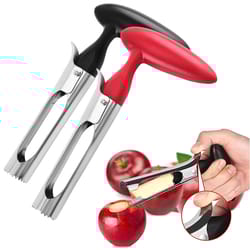 stainless steel apple corer, multi function fruit corer and pitter remover, kitchen vegetable core remover tool