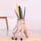 Durable Portable Hand Shaped Resin Pen Holder, Stylish Holder For Pencil Pen, Stationery and Makeup Brush Storage
