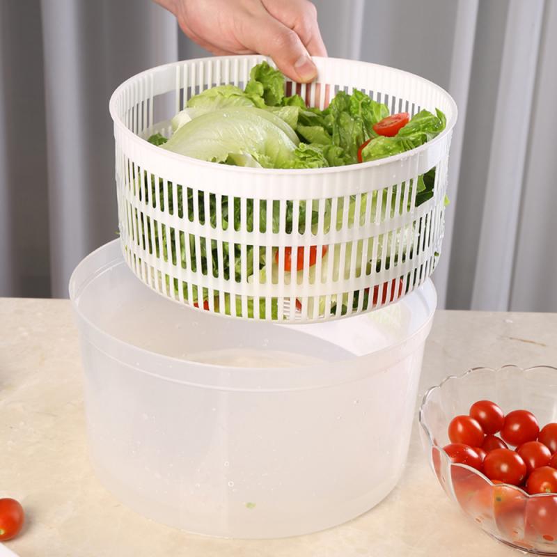 Vegetable Centrifuge Salad Drying, Salad Spinner Vegetable Lettuce, Greens Dryer Washer Crisper For Green Kitchen