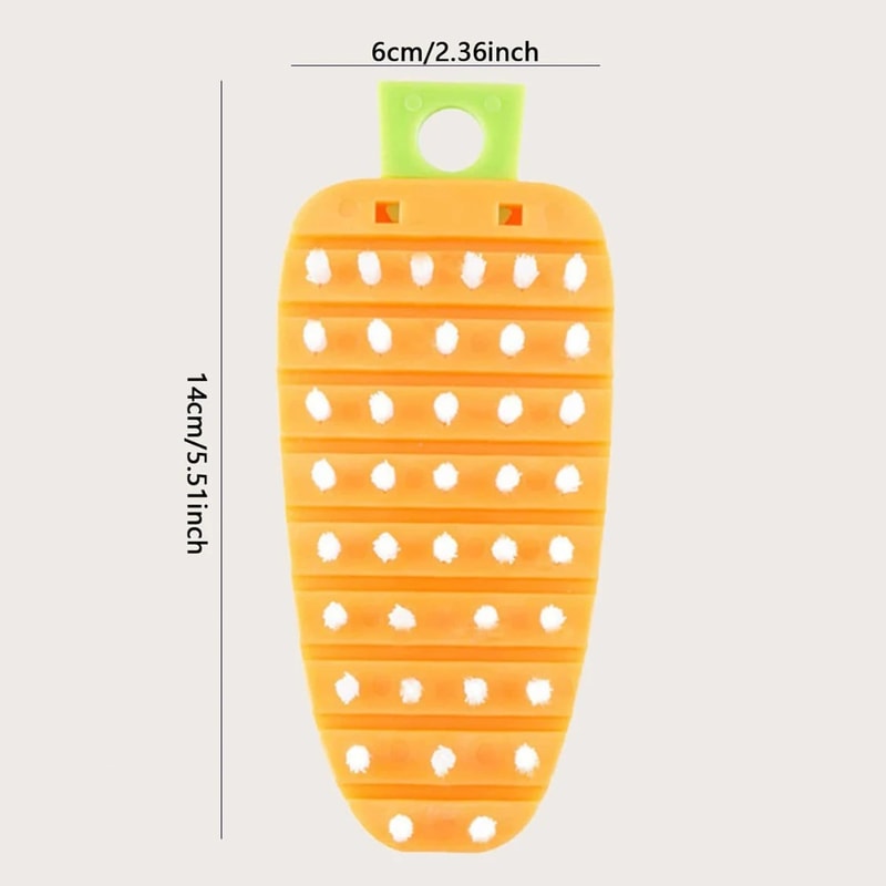 Dishwasher Safe Kitchen Brush for Fruits Vegetables, Flexible Vegetable Cleaning Brush Scrubber for Potato Carrot Apple