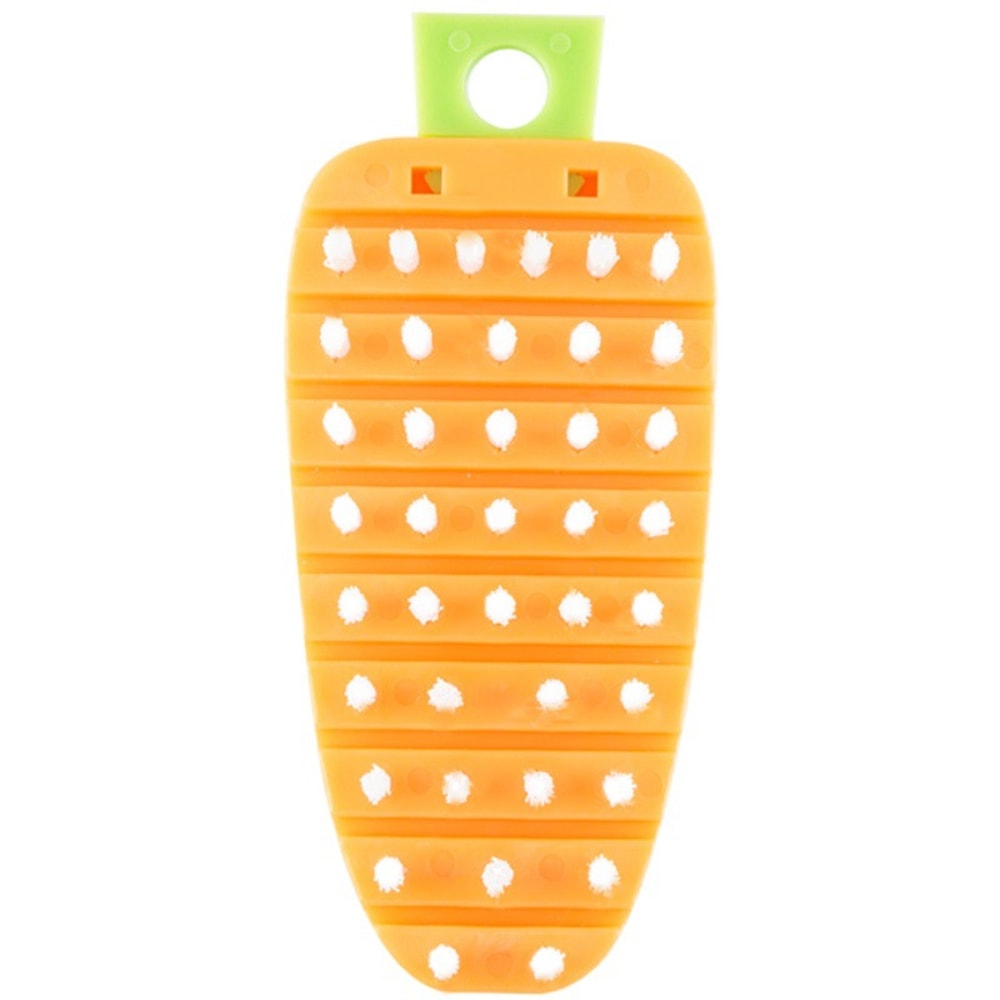 Dishwasher Safe Kitchen Brush for Fruits Vegetables, Flexible Vegetable Cleaning Brush Scrubber for Potato Carrot Apple