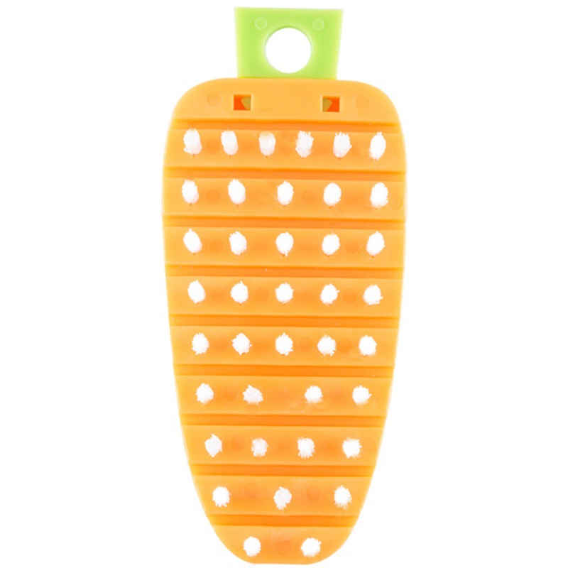 Dishwasher Safe Kitchen Brush for Fruits Vegetables, Flexible Vegetable Cleaning Brush Scrubber for Potato Carrot Apple
