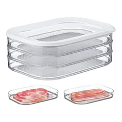 frozen plastic kitchen refrigerator, fresh-keeping box with lid food grade, special storage box deli meat containers