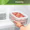Frozen Plastic Kitchen Refrigerator, Fresh-Keeping Box With Lid Food Grade, Special Storage Box Deli Meat Containers