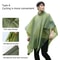 Hood Waterproof Thicken Poncho, Reusable Raincoat with Drawstring, Travel Bicycle Ponchos, Adults Outdoor Rain Coat