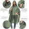 Hood Waterproof Thicken Poncho, Reusable Raincoat with Drawstring, Travel Bicycle Ponchos, Adults Outdoor Rain Coat