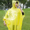 Hood Waterproof Thicken Poncho, Reusable Raincoat with Drawstring, Travel Bicycle Ponchos, Adults Outdoor Rain Coat
