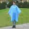 Hood Waterproof Thicken Poncho, Reusable Raincoat with Drawstring, Travel Bicycle Ponchos, Adults Outdoor Rain Coat