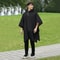 Hood Waterproof Thicken Poncho, Reusable Raincoat with Drawstring, Travel Bicycle Ponchos, Adults Outdoor Rain Coat