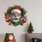 Santa Claus Wreath Stickers Christmas Home Decoration Wall Stickers Perfect For Decorating Christma 2