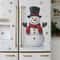 Snowman Snowflake Christmas Wall Stickers, New Year Mural Decoration, Self-adhesive Room Decor