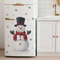 Snowman Snowflake Christmas Wall Stickers, New Year Mural Decoration, Self-adhesive Room Decor