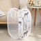Breathable Dirty Clothes Storage Basket, Cartoon Foldable Basket, Three Sided Grid Organizer